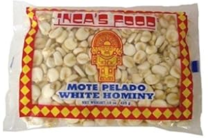 Inca's Food, Mote Pelado, White Hominy, 15 Ounce