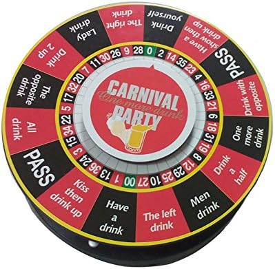 GOOSI Shot Spinner Novelty Drinking Game Props Drinking Turntable Toy Entertainment Supplies for Bar, KTV and Home Party