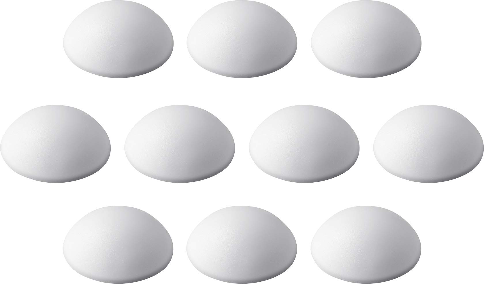 Metafranc Door buffer diameter 30 mm - self-adhesive - white - 10 pieces in a practical set - reliable wall protection - for gentle opening of doors and windows/wall bumpers/stop dampers/431806