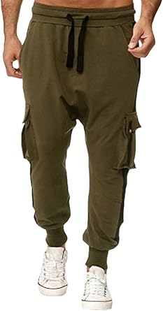 mens joggers with stripe