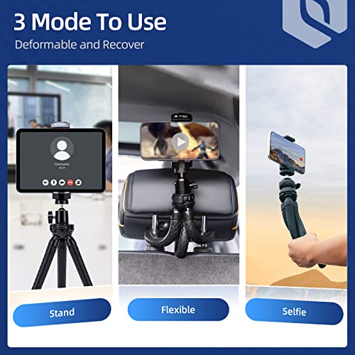 Fotopro Flexible Tripod Horizontal Phone Mount with Cold Shoe for
