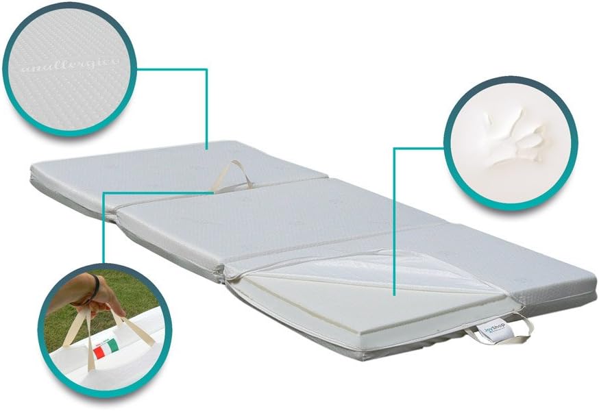 Arredamento Materassino Futon Pieghevole SalvaSpazio in memory Singolo