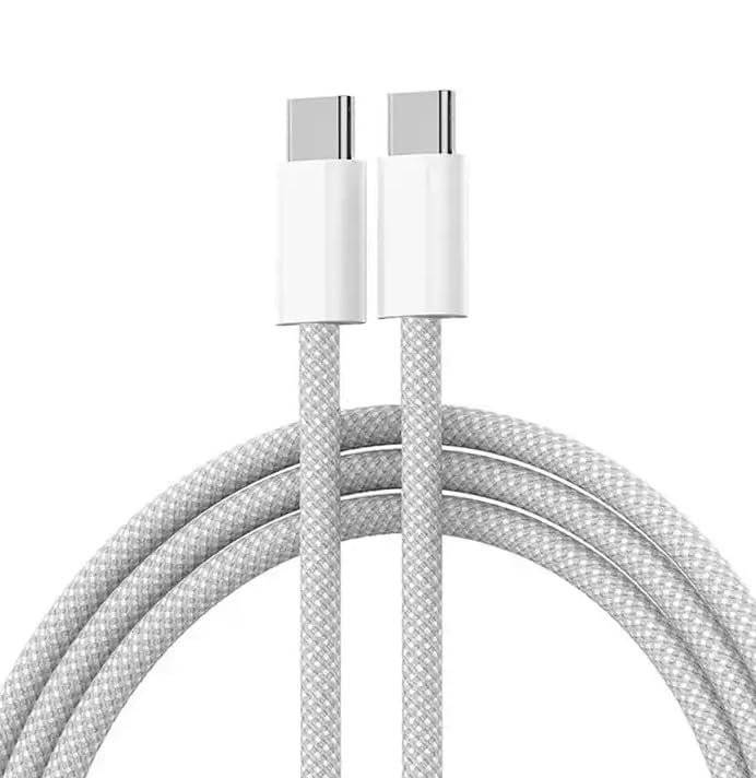 iPhone 17 16 15 Charging Cable 2M, 60W USB C to C Fast Charging Cable MFi Certified Cord Braided Nylon for Apple iPhone 15/15 Plus/15 Pro/15 Pro Max,iPad Pro/Air/Mini
