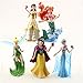 Princess Action Figure Play Set, Cartoon Favorite Princess Figures, Princess Action Figures, Favorite Moves Princess Set, Belle, Ariel, Tinker Bell, Snow White, Elza Birthday Cake Topper (Set of 5)