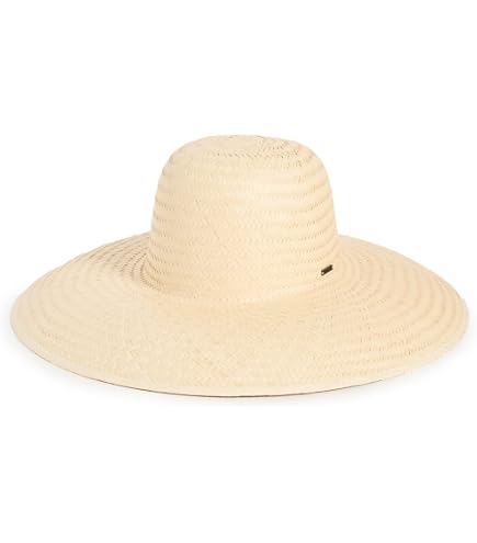 Wide Straw Boater Hat with Elastic Band, 4.75in Brim Lack Of Color Palma Wide Straw Boater Hat | Shopbop main image 4