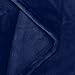 Amazon Basics Velvet Plush Throw Blanket, Throw (50 in x 60 in), Navy