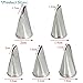 Katoot DIY Rose Petal Icing Piping Nozzles Set Stainless Steel Cake Cream Decorating Tips Baking Bakeware Cupcake Pastry Tools Kit (1)