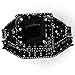 Jude Jewelers Size 4-15 Black Princess Cut Wedding Engagement Ring Bridal Halo Anniversary Propose