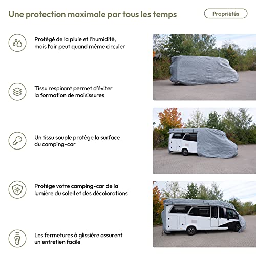 TRAVORA Camping Car Cover, 730 x 235 x 275 cm, Insulation and Resistant