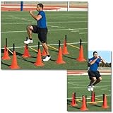 Sport Supply Adjustable Hurdle Cone Set