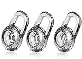 3 Pcs Quality Replacement Eargels Ear Bud Gel Tips for PLANTRONICS DISCOVERY 925 / 975, Marque M155 , Marque 2 M165 ,Savor M1100, M100 M55 M28 M25 Wireless Bluetooth Headset (LARGE)