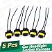 uxcell 5 Pieces H11 880 881 Wiring Harness Socket Wire Connector Plug