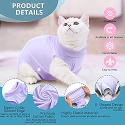 SUNFURA Cat Recovery Suit, Cat Onesie for Cats