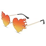 COASION Melting Heart Sunglasses for Women Men