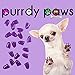 Purrdy Paws Soft Nail Caps for Dog Claws Purple XXL