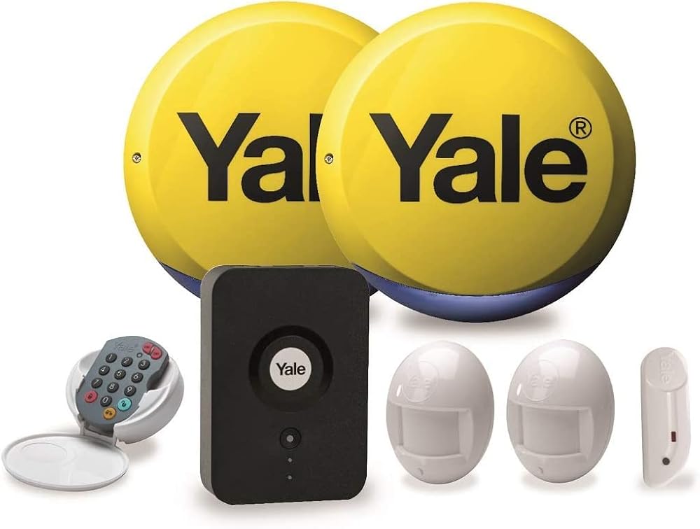 Yale HSA App Enabled Alarm Kit Round Siren wireless 20 accessories