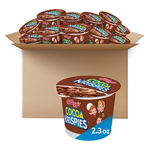 Kellogg's Cocoa Krispies Cold Breakfast Cereal Cups, Kids Snacks