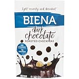 BIENA Non-GMO Chickpea Snacks, Dark Chocolate, 3.15 oz (Pack of 8)