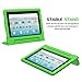 MoKo Case for Amazon Fire HD 10 Tablet (5th/7th Generation, 2015/2017 Release), Kids Shock Proof Convertible Handle Light Weight Super Protective Stand Cover Case for Fire HD 10.1 Inch Tablet, Green