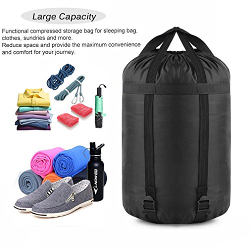 YINXN Compression Stuff Sack Waterproof Camping Sleeping Bag Stuff Storage Bag Sack Compressed Storage Saving Bag - Thumbnail 3