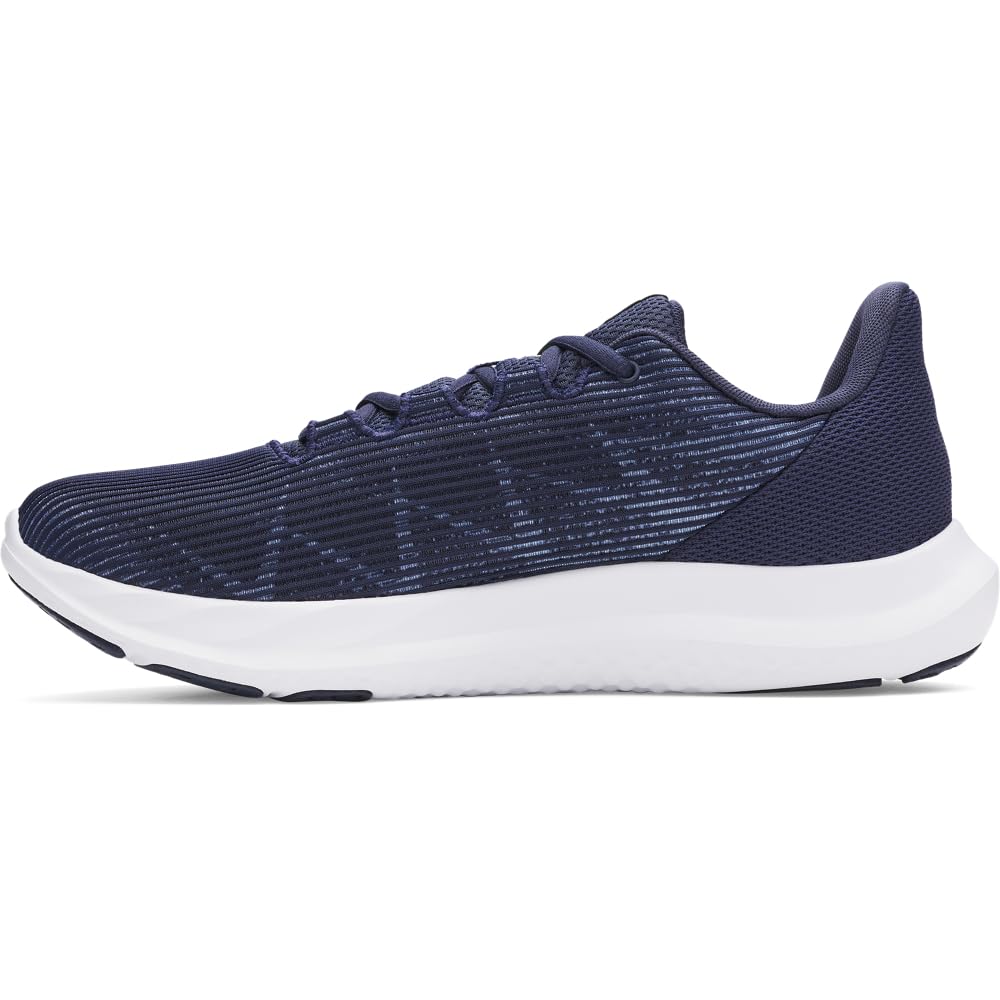 Under Armour Men's Charged Speed Swift, (405) Washed Navy/Black/High Vis Yellow, 11, US Image