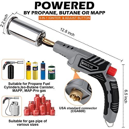 POWERFUL Grill & Cooking Torch,Sous Vide,Propane Kitchen Torch Culinary
