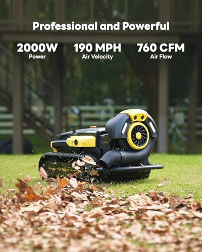 YARBO 4-in-1 Modular Robot, Lawn Mower Pro, Snow Blower, and Blower with Auto-Charging, Wire-Free Setup, AI Multi-Zone Mapping & RTK for Navigation