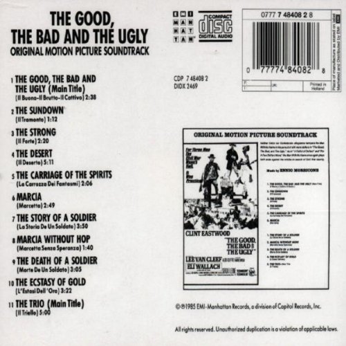 Disco de Ennio Morricone: «The Good, The Bad & The Ugly: Original ...
