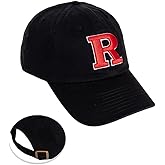 Desert Cactus Rutger University Baseball Hat New Jersey Scarlet Knights Brimmed Embroidered Cap - Adjustable Cloth Strap - A