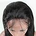 EAYON HAIR 9A Virgin Hair Glueless Human Hair Full Lace Wigs Brazilian Silky Straight Hair Lace Wig with Baby Hair for African Americans 130% Density Natural Color 20 inch