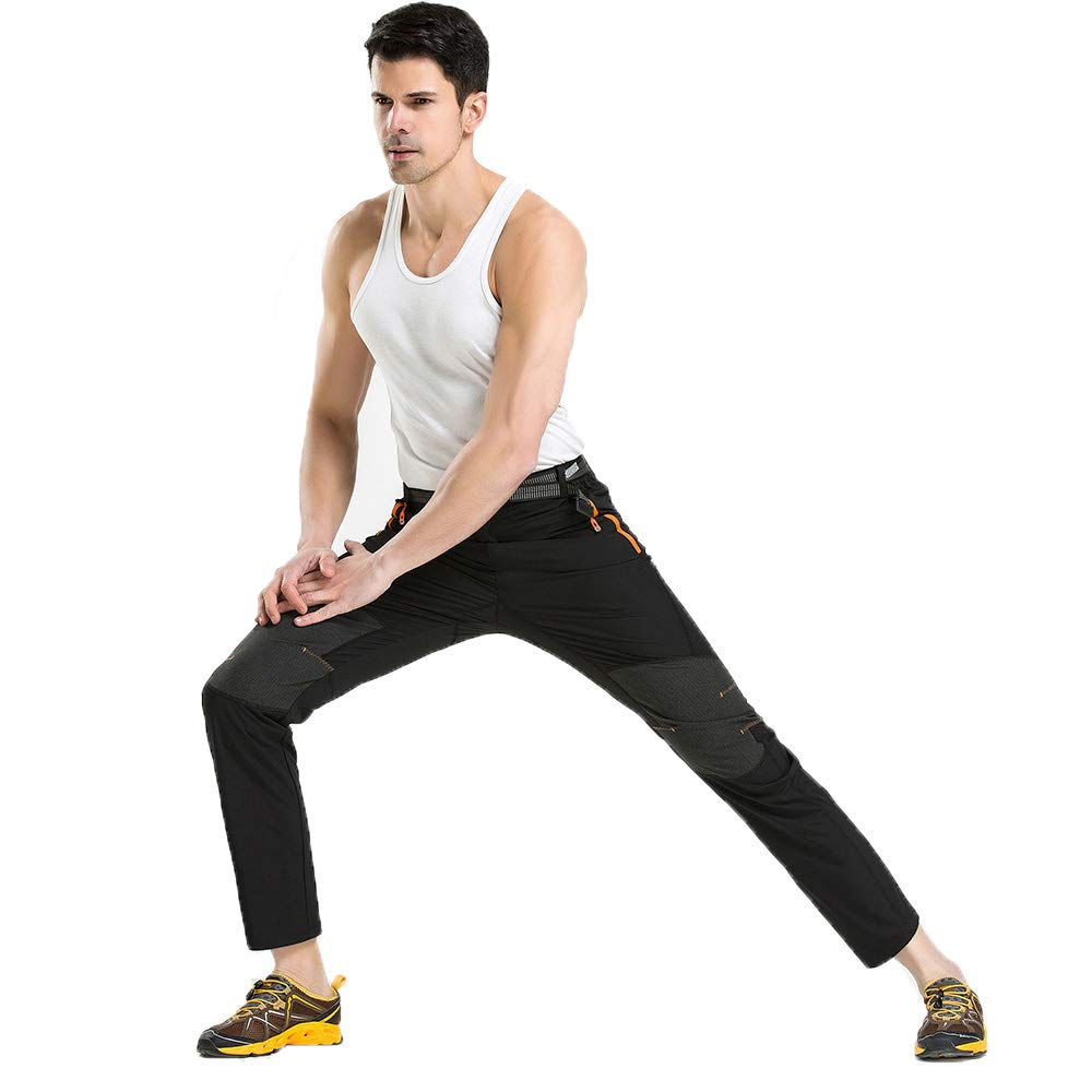 CHLNIX Pantaloni da Trekking Quick Dry da Uomo Pantaloni da Trekking  Elasticizzati Leggeri con Cintura per attività allaperto Uomo Abbigliamento  berjaya.edu.my