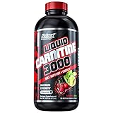 Nutrex Research Liquid L-Carnitine 3000 Supplement, Cherry Lime, 16 Fluid Ounce