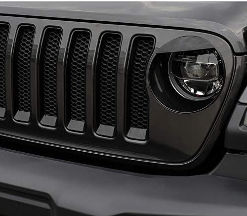 大特価セールの B013xnxv 腕時計 ゲーム ランプフードabs車の外装フロントヘッドライトランプとグリル装飾トリムカバー ジープラングラーjl Xhuliwq ロッド 竿 18 釣り