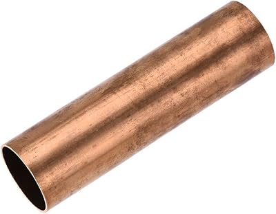 Sourcing Map Copper Round Tube 28mm OD 1mm Wall 100mm Length
