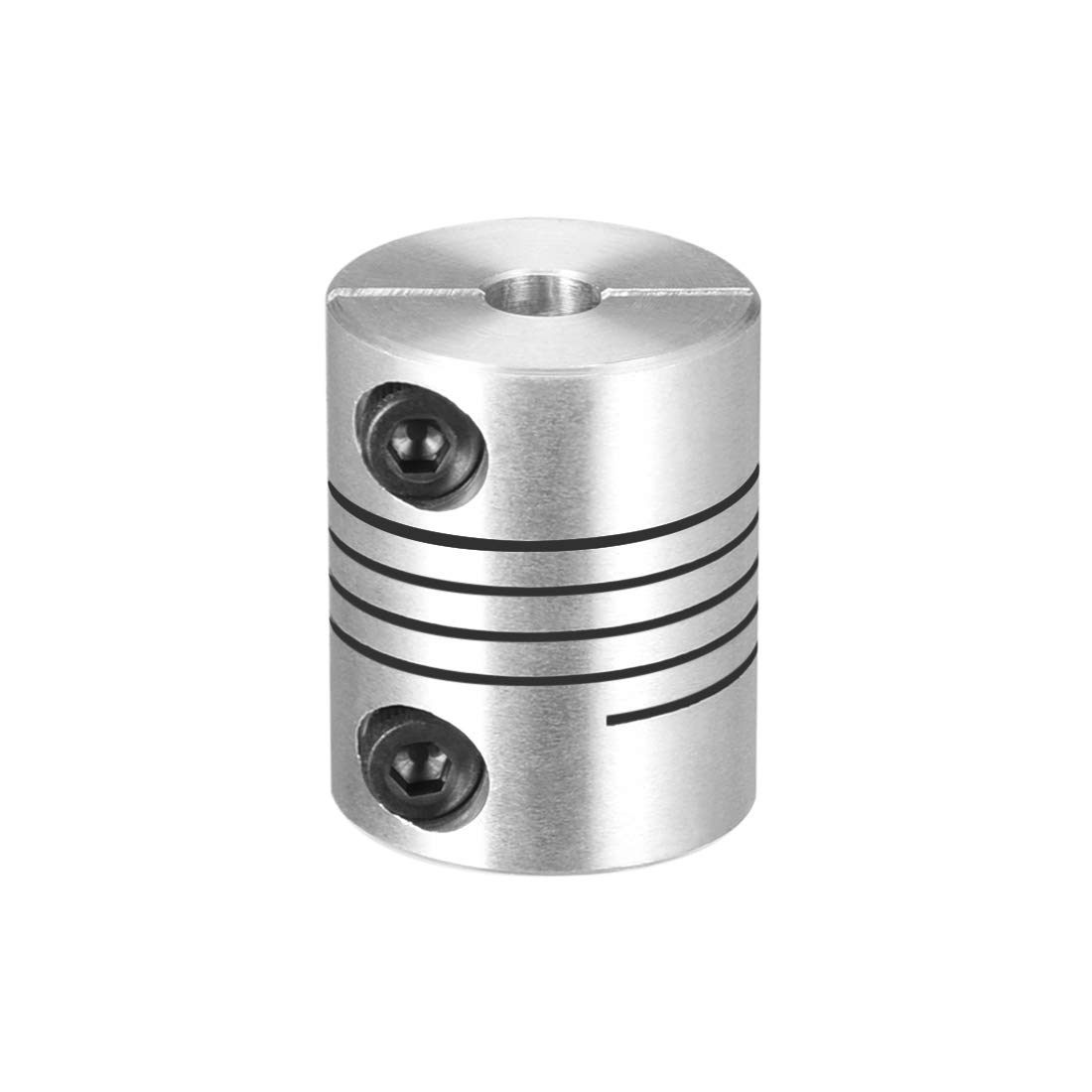 Sourcingmap Motor Shaft 5mm to 5mm Joint Helical Beam Coupler Coupling 20mm Dia 25mm Length Silver