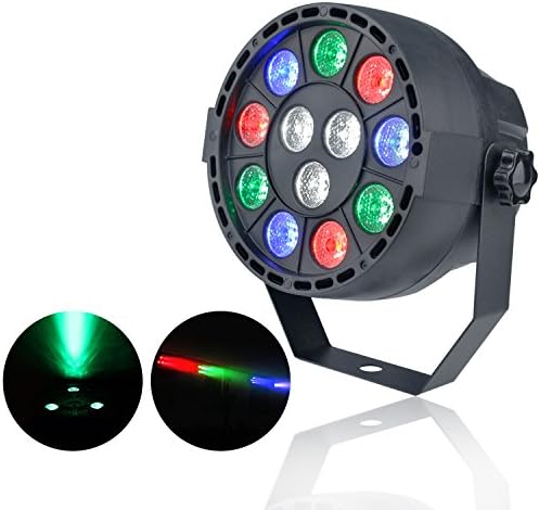 ZjRight stage lighting LED Par Lights with 12led RGBW by IR Remote and DMX Control for party Lighting