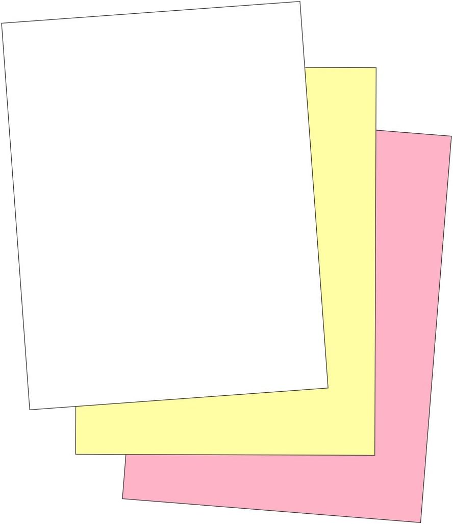 "Plain" Collated Color Paper (Not Carbonless) for Laser and Ink Jet Printers (Pack of 500 Sheets 3 Part) : Office Products