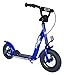 BIKESTAR® Original Safety Pro Sport Push Kick Scooter Kids with brakes, mudguard and air tires for age 5 year old children | Classic Edition with Alloy Wheels 10 Inch | Adventurous Blue