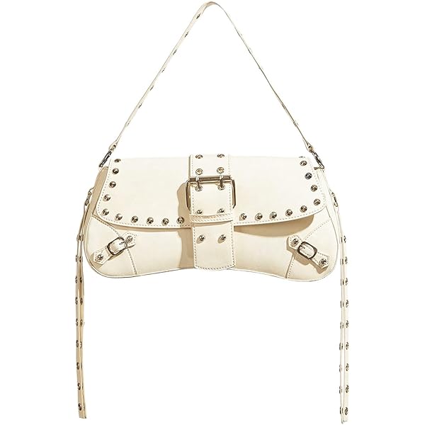 SweatyRocks Women's Y2K Buckle Shoulder Bag Chain Top Handle Punk