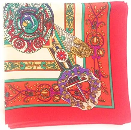 SILK SQUARE IN STYLE OF HERMES SCARF SILK SHAWL SILK WRAP WOMENS FASHION SCARF