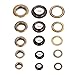 Yosoo 8mm Grommets Eyelets Kit, Antique Brass Round Eyelets kit with Washers for Leather, Clothes, Shoes, Belts, Bags, DIY Crafts, 100sets