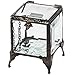 Clear Beveled Glass Jewelry Box Decorative Keepsake with Hinged Lid - J Devlin Box 153