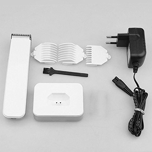 Beard and Hair-Clipper Kit and Nose-Hair Trimmer (White) by One & Only USA