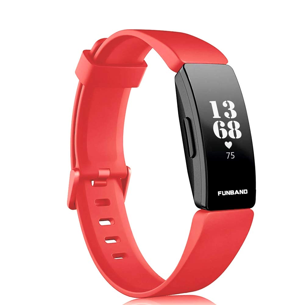 FunBand Strap Compatible with Fitbit Inspire & Fitbit Inspire HR Strap,Soft Silicone Sport Replacement Accessory Bracelet Strap Compatible with Fitbit Inspire/HR Fitness Activity Wristband