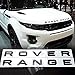 JDM WORLD New SET Range Rover Glossy Black Land Rover Range Emblem Logo Badge Letters