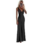BOLENSYE Halter Silk Prom Dresses 2025 Mermaid Long Satin Bridesmaid Dress for Women