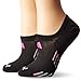 adidas Women's Climacool X III Super No Show Socks (2 Pack), One Size, Black/Shock Pink/Light Onix/Onix