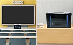 QWORK 6U Network Server Cabinet Enclosure, Wall