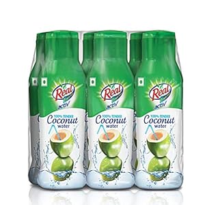 DABUR Real Activ 100% Tender Coconut Water with No Added Sugars or Artifical Flavours – 200ml ( Pack of 6)