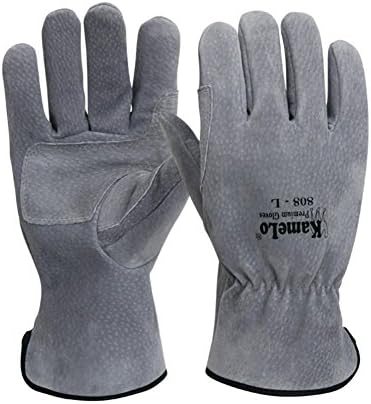 Kamelo 808 EXTREME HEAT RESISTANT &amp; WEAR RESISTANT Welding Gloves, Mig Tig Algon Camping Cooking Weld Gloves, Goat Skin Pig Skin (Pack of 1)